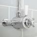 Hudson Reed Mitigeur Thermostatique De Douche Rétro Chromé Et Blanc