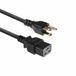 ACT Cordon d'alimentation connecteur USA - C19 noir 1,8 m