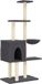 vidaXL Arbre à chat avec poteaux à gratter en sisal 145 cm gris foncé