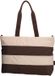 Zebra Trends Elske Shopper - 15,6" Laptoptas - Crossbody Schoudertas - Soft Puffer Tas - streep bruin/beige