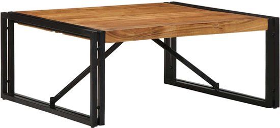 vidaXL Salontafel 80x80x35 cm massief acaciahout