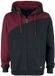 R.E.D. by EMP Jack met capuchon - Beam me up - Heren - XL - Zwart/Bordeaux