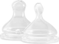 Elhee Siliconen flesspeen size large flow - 3+ maanden / set 2 stuks