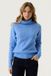 Garcia Femme Pull Uni Bleu Manches longues