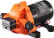 Pompe à membrane 12V, 1,8 GPM (6,81 L/min) - Pompe à eau 3 chambres avec interrupteur de pression - 60W - Haute performance, adaptée au jardinage et à l'agriculture