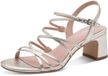 Tamaris Dames Sandalen Platina Sleehak Suède Maat 40