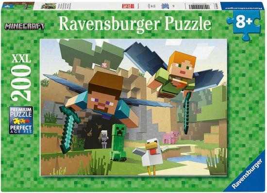 Ravensburger Minecraft avontuur puzzel 200 XXL stukjes