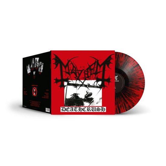 Deathcrush Mayhem Deathcrush LP Coloured Vinyl Red Splatter Black Stereo