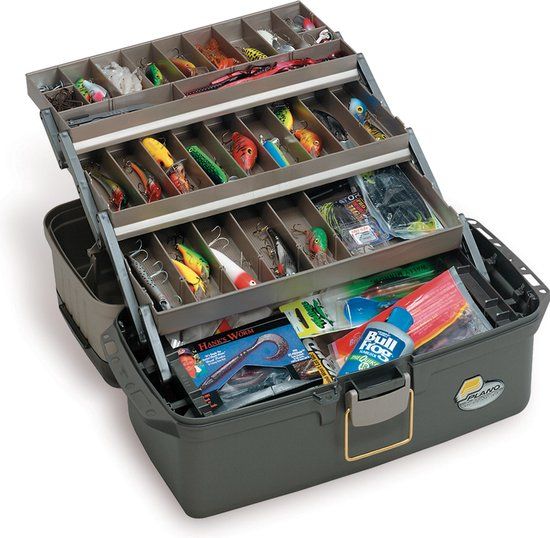 Plano 6134 Tackle Box - Graphite-Sandstone - 46x25x25cm - 29 Compartments