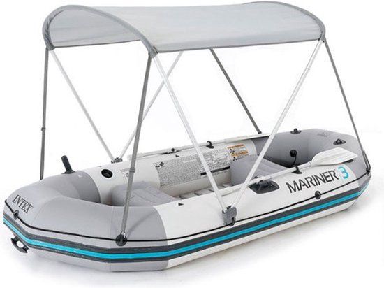 INTEX - Bootoverkapping - 160x142 cm - Grijs