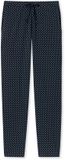 SCHIESSER Mix+Relax loungebroek lang dames jersey stippen donkerblauw