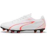 Puma Vitoria FG/AG voetbalschoenen - wit/rood - synthetisch leer