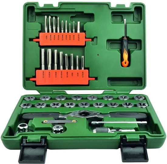Brüder Mannesmann 40-delige Tap- en snijmoerenset - Metrisch - 10 jaar garantie