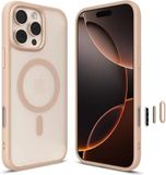 Spigen Ultra Hybrid T MagFit Hoesje Geschikt voor Apple iPhone 16 Pro - Back Cover Compatibel met MagSafe / Qi2 - Roze