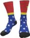 Wabiks Wonder Woman Chaussettes mi-haut Bleu EU 35-38 Femme