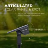 HOFTRONIC Odessa Solar Tuinspot - Zwart - IP65 - 3000K Warm Wit - Prikspot of Buitenlamp op Zonne-energie