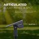 HOFTRONIC Odessa Solar Tuinspot - Zwart - IP65 - 3000K Warm Wit - Prikspot of Buitenlamp op Zonne-energie