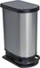 Rotho Paso pedaalemmer 50L argent métallisé foncé