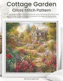 Cottage Garden Cross Stitch Pattern: A Full Coverage Summer Garden Scene