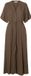 SELECTED WOMEN Slfviva Regular Linen Blend Dress Dames - Robe - Marron - Taille 40