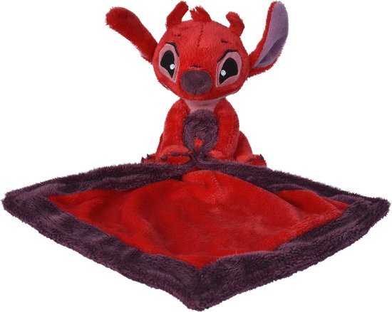 simba Disney Lilo & Stitch, Leroy, Knuffeldoek, 22x22 cm, Rood, vanaf 0 jaar