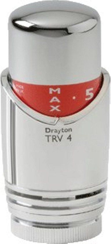 DRL Drayton Radiatorthermostaatknop Chroom - Thermostatische radiatorkraan - Merkloos - 8718226962157