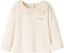 Vertbaudet Baby T-shirt met geborduurde kraag en lange mouwen