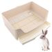 Merkloos Konijnentoilet - Trainingstoilet - Met lade - 40 x 30 x 16 cm