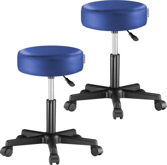 Casaria Verstelbare Draaikruk - 2 Stuks Blauw