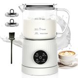 Melkopschuimer, elektrisch, 4-in-1, automatische melkopschuimer voor warm en koud, glas, schuimmaker voor koffie, latte, cappuccino
