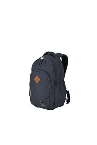 travelite Rugzak handbagage met laptopvak tot 13 inch, bagage serie BASICS Daypack Melange: modieuze kleine rugzak in melange look, 41 cm, 13 liter, marineblauw, 41 EU, Klassiek