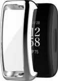 By Qubix Qubix Fitbit Inspire 2 TPU Case (Volledig Beschermd) - Zilver