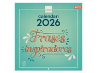 Finocam Wandkalender 2026, 30 x 30 cm, maandoverzicht januari - december 2026 + sep. - december 2025 (4 maanden), kalender 2026, foto's inspirerende spreuken - Catalaans