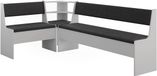 Vicco Roman groupe d'angle, Blanc, 120,1 x 210,1 cm
