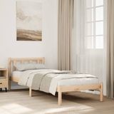 vidaXL Bedframe extra lang zonder matras massief grenenhout 80x210 cm