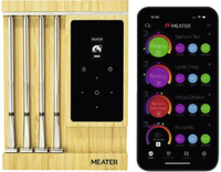 Meater Pro XL Volledig Draadloze BBQ thermometer - Zwart/Hout/Zilver - 2024 Model