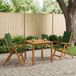 vidaXL 3-delige tuinset Groen Massief Acacia Hout