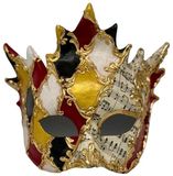 Maskshopvenice - Venetiaans Masker Bacchus – Luxe Harlekijn Maskerade Masker