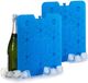 Merkloos / Sans marque Arte Regal Koelelementen plat - Set van 4x stuks - 26 x 2 x 32 cm - blauw - 800 gram
