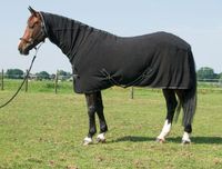Harry's Horse Fleecedeken Deluxe met hals 215cm Zwart