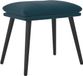 vidaXL Voetenbank 45x29,5x35 cm fluweel blauw