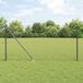 vidaXL Gaashek met grondpennen 10 x 1,2 m pvc-coated staal grijs mesh