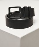 Urban Classics Immitatieleren basic riem Unisex Riem - zwart - L-XL