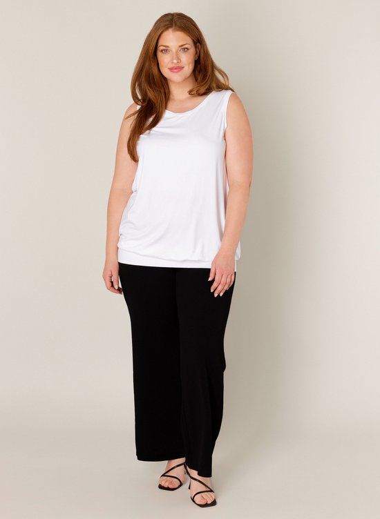 BASE LEVEL CURVY Yasmina Top - White - maat 5(58/60)