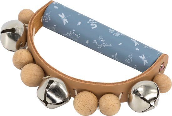 Label Label Houten Beatring Tamboerijn - Blauw