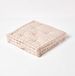 Unyqoos Coussin d'assise Beige Blanc à carreaux 40 x 40 cm