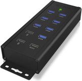 Icy Box IB-HUB1703-QC3 7 Poorten Hub USB 3.0 Zwart
