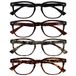 Leesbril Gregory Peck Leesbril Zwart Bruin Grijs Lezers 4 Stuks Mannen Vrouwen Scharnieren Met Veer +1,50