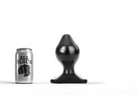 All Black Big Boy Buttplug - 5 maten - Zwart