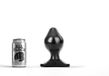 All Black Big Boy Buttplug - 5 maten - Zwart